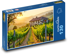 Weinberge - Obstgarten, Natur Puzzle 130 Teile - 28,7x20 cm