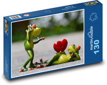 Frösche - Valentinstag Puzzle 130 Teile - 28,7x20 cm