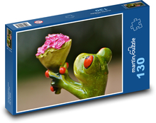 Żaba z przeprosinami Puzzle 130 elementów - 28,7x20 cm