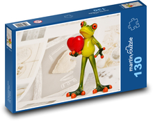 Frosch - Liebe Puzzle 130 Teile - 28,7x20 cm