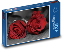 Červené růže Puzzle 130 - 28,7x20 cm