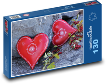 Czerwone serce miłości Puzzle 130 elementów - 28,7x20 cm