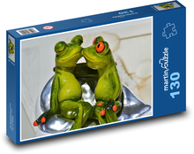 Zamilované žaby Puzzle 130 dielikov - 28,7 x 20 cm