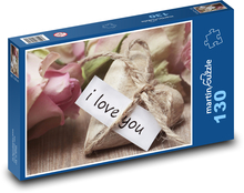 Ich liebe dich - Valentinstag Puzzle 130 Teile - 28,7x20 cm