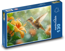 Kolibřík na květině Puzzle 130 dílků - 28,7 x 20 cm