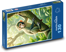 Opica na strome Puzzle 130 dielikov - 28,7 x 20 cm 