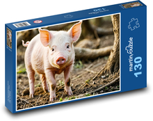 Schweinchen im Wald Puzzle 130 Teile - 28,7x20 cm