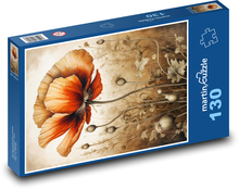 Vlčí mák Puzzle 130 - 28,7x20 cm