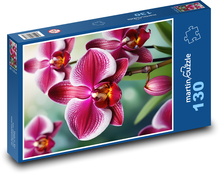 Kvet orchideí Puzzle 130 dielikov - 28,7 x 20 cm 