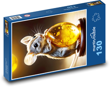 Maus und Ei Puzzle 130 Teile - 28,7x20 cm