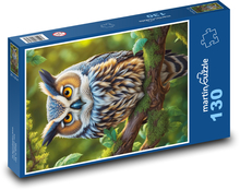 Owl - bird Puzzle 130 pieces - 28.7 x 20 cm
