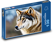 Vlk Puzzle 130 dílků - 28,7 x 20 cm
