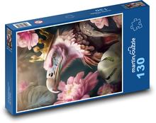 Geier mit Krone Puzzle 130 Teile - 28,7x20 cm