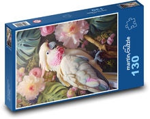 Kakadu - vták Puzzle 130 dielikov - 28,7 x 20 cm 