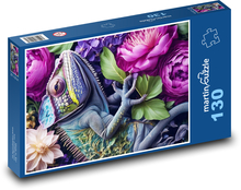 Reptil - Chamäleon Puzzle 130 Teile - 28,7x20 cm