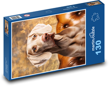 Weimaraner - Hund Puzzle 130 Teile - 28,7x20 cm