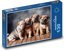 Psy - Šteniatka Puzzle 130 dielikov - 28,7 x 20 cm