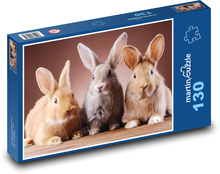 Králíci Puzzle 130 dílků - 28,7 x 20 cm