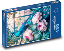 Fantasy Peacock Puzzle 130 pieces - 28.7 x 20 cm 
