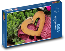 Serca na Walentynki Puzzle 130 elementów - 28,7x20 cm