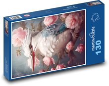 Zimorodek - ptak Puzzle 130 elementów - 28,7x20 cm