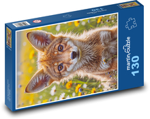 Kojot - mláďa Puzzle 130 dielikov - 28,7 x 20 cm 