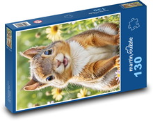 Wiewiórka w kwiatach Puzzle 130 elementów - 28,7x20 cm