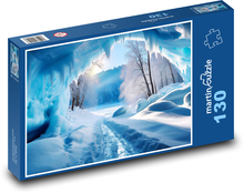 Śnieżna natura Puzzle 130 elementów - 28,7x20 cm