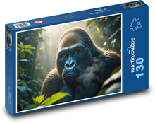 Małpa - goryl Puzzle 130 elementów - 28,7x20 cm