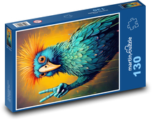 Vták - papagáj Puzzle 130 dielikov - 28,7 x 20 cm 
