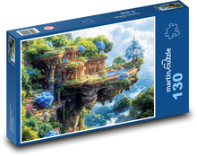 Dom na skale Puzzle 130 elementów - 28,7x20 cm
