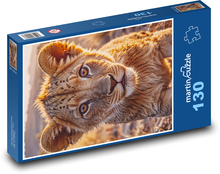 Löwe - Löwenjunge Puzzle 130 Teile - 28,7x20 cm