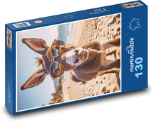 Osel v brýlích Puzzle 130 dílků - 28,7 x 20 cm