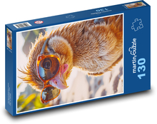 Chickens in glasses Puzzle 130 pieces - 28.7 x 20 cm 