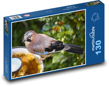 Sojka - pták Puzzle 130 dílků - 28,7 x 20 cm