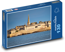 Město u pobřeží Puzzle 130 dílků - 28,7 x 20 cm