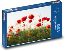 Mohnblumen Puzzle 130 Teile - 28,7x20 cm