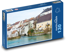 Město Steyr v Rakousku Puzzle 130 dílků - 28,7 x 20 cm