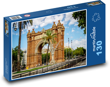 Arc de Triomf, Barcelona - Hiszpania Puzzle 130 elementów - 28,7x20 cm