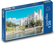 Castello di Miramare - Taliansko Puzzle 130 dielikov - 28,7 x 20 cm 