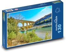 France - Pont du gard Puzzle 130 pieces - 28.7 x 20 cm 