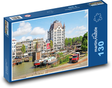 Rotterdam - rzeka Puzzle 130 elementów - 28,7x20 cm