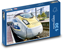 Pociąg - Tor kolejowy Puzzle 130 elementów - 28,7x20 cm