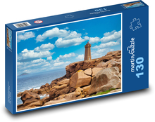 Maják - Francúzsko, Bretónsko Puzzle 130 dielikov - 28,7 x 20 cm 