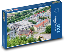 Těžní věž Puzzle 130 dílků - 28,7 x 20 cm