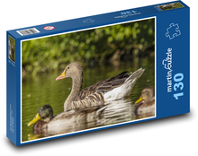 Gänse auf dem See Puzzle 130 Teile - 28,7x20 cm