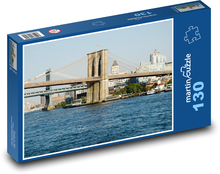 Most nad rzeką Puzzle 130 elementów - 28,7x20 cm