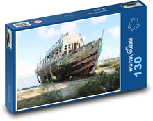 Prístav Santa Maria - loď Puzzle 130 dielikov - 28,7 x 20 cm 