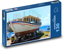 Loď - Grécko Puzzle 130 dielikov - 28,7 x 20 cm 