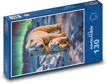 Teddybär mit Jungtier Puzzle 130 Teile - 28,7x20 cm